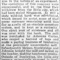          The Commercial Record, August 21, 1885, part 2 of 3; Located in the online Commercial Record database
   