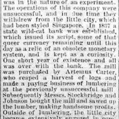 The Commercial Record, August 21, 1885, part 2 of 3: Located in the online Commercial Record database