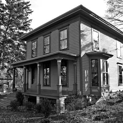 Whitney - Barr house - now the Cappalletti residence - Old Allegan and Maple. Photo by Bill Werme: filename: Cappelletti Italinade.jpg 1.9MB, 6594 Old Allegan Rd