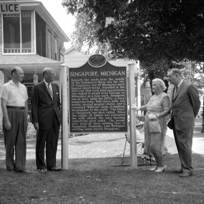 Singapore Historical Marker dedication 1958