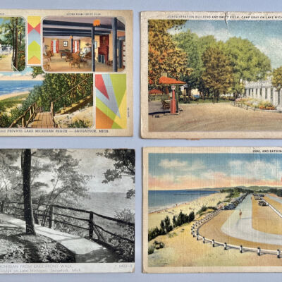 Postcards: Many mailed to Kamp/Pundt family at 3540 N Paulina St. address. Two postmarked 1938.