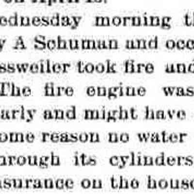 cr1899040701ASchumanHouseBurnsDown.jpg: A. Schuman, Fritz Gossweiler