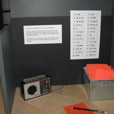 morse code interactive receiving station