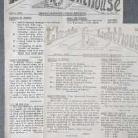          September 1976, January 1977 and April 1977 newsletters; 4-6 page photocopied documents include schedules, reminders, requests for materials, contact information, revised rosters,
   