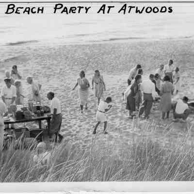 Atwood beach party 1938 .jpg 2.4MB: Saugatuck Yacht Club S.Y.C. Beach Party at Atwoods 1938