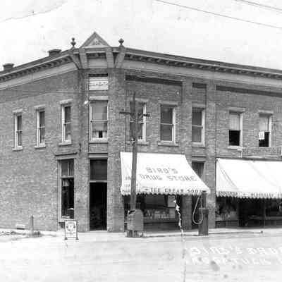 Bird's Drug Store in the Heath building