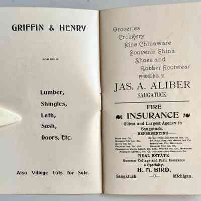 4-5: Griffin & Henry, Jas. A Aliber, H.M. Bird insurance
