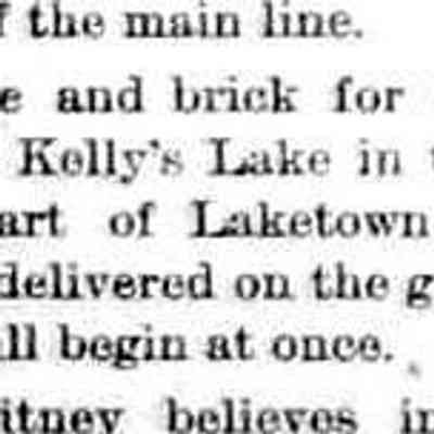 cr1892040101KelleysLakeCastleStoneReady.jpg: Castle at Kelly's Lake in northwestern part of Laketown township. Castle Park near Holland.
