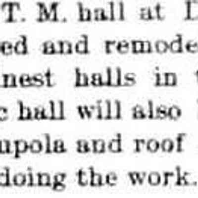 cr1894033001KOTMHallEnlarged.jpg: K.O.T.M. hall in Douglas, Knights of the Maccabees. Masonic hall repaired by F.M. Weed