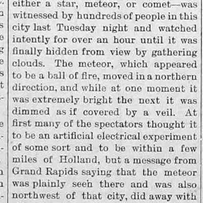 cr1897032601CometSeen.jpg: Meteor or comet sighted.