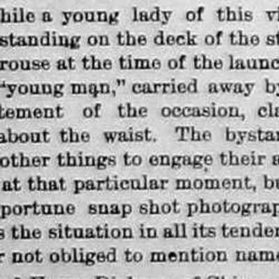 cr1898072901WeirRomance.jpg: Account of sweethearts photographed on steamship Crouse