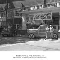          aa149PavilionCars.jpg 1.4MB; Great location for a publicity photoshoot, ca 1941, Note 