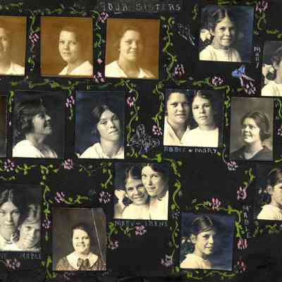 Boyce p8.jpg 2MB: Our sisters, Abbie & Mary, Irene  Mable, Mary & Irene