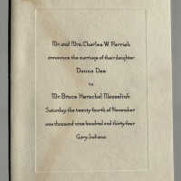 Parrish wedding invitation