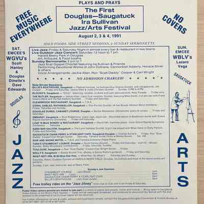 The First Douglas-Saugatuck Ira Sullivan Jazz/Arts Festival