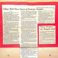         History of Douglas Village Hall, Dutcher lodge
   