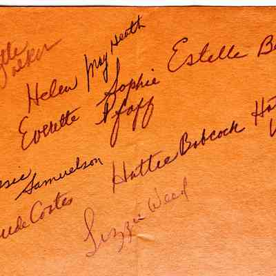 note identifing Busy Bee members