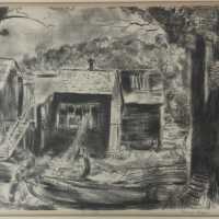 Old Fishing Shacks at Ox-Bow School of Art