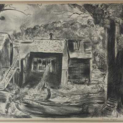 Old Fishing Shacks at Ox-Bow School of Art