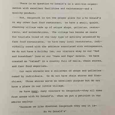 Why we should say 'No to Mc Donalds"