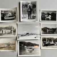          nine b/w photos front; Bottom row, far left: Note from Jack Sheridan 