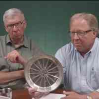 Frank Lamb and John Sanford on the Lloyd J. Harriss Pie Factory