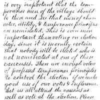 Temperance Letter