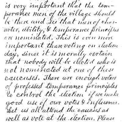 Temperance Letter