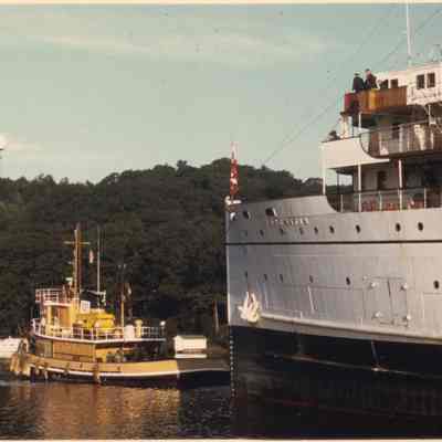 KeewatinWithTugB.jpg 799KB: RJ Peterson collection - Digital file on Jack Sheridan Drive 2021.72.02