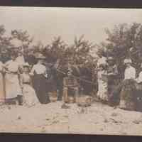          EnsfieldsInOrchard.jpg; Forrest Grosvernor E., Orrin L.E., Mary Florence E., Christopher E. Ensfield, Sarah Emeline Harmon Ensfield, -- Harmon
   