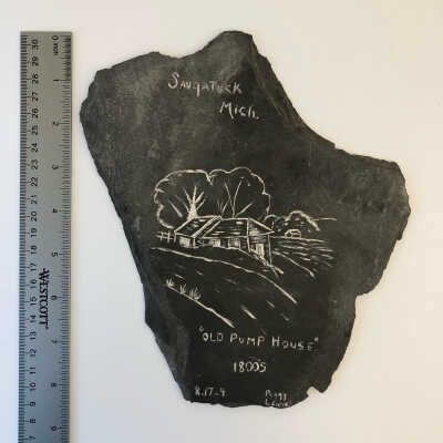 Slate with Drawing (cataloging in progress)