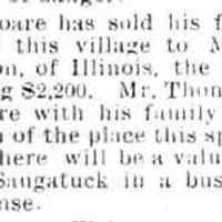          cr1886040901ThompsonBuysHoareFarm.jpg; Ned Hoare fruit farm sold to Aleck Thompson of Illinois
   