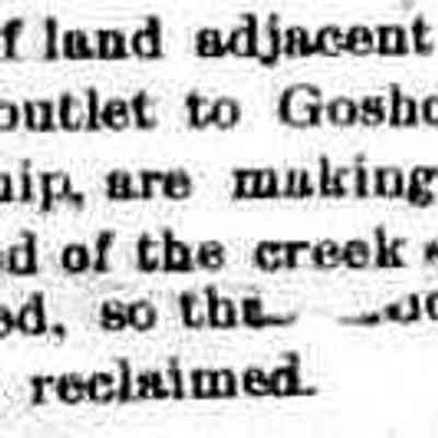 cr1895071201MooreCreekLandOwners.jpg: Changes to Moore's creek outlet to Goshorn Lake
