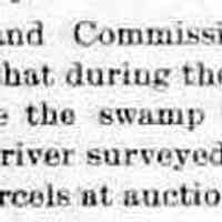          cr1895090601SwampLandsToBeSurveyed.jpg; State Land Commissioner French to have Kalamazoo swamp lands surveyed
   