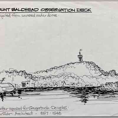 Mount Baldhead Observation Deck drawing