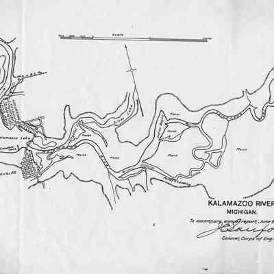 lh_10.jpg 427KB: A 1914 version of the map with the addition of the Purdy's Landing, the Crawford Dock, the Interurban railroad and the new channel. From 2021.72.02
