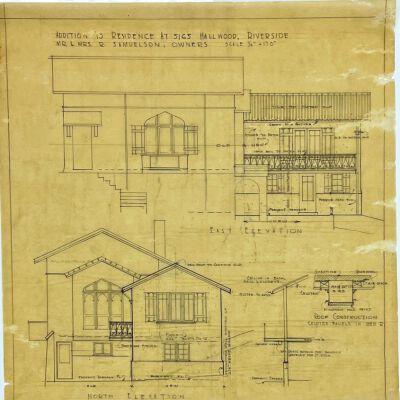 Addition To Residence At 5165 Hallwood, Riverside/Mr. & Mrs. Samuelson, Owners. (Samuelson)