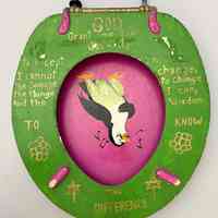          Toilet Seat painted by N. Steinberg picture number 3
   