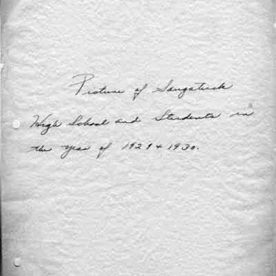 96 22 1 b names.jpg 212KB: Photo of Saugatuck High School and Students in the year of 1929 and 1930.