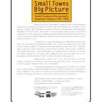          Small Towns Big Picture exhibition inventory picture number 4
   
