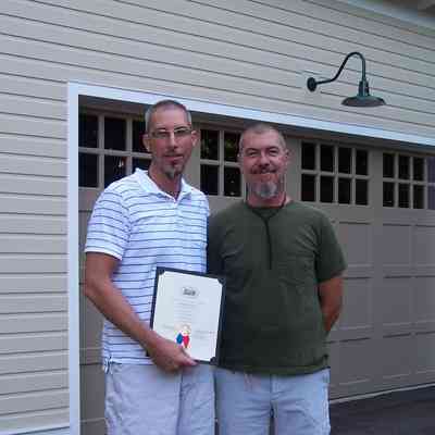 Garage at 642 Lake Street | Saugatuck - Owners: Brian Schipper & Richard Lord.
