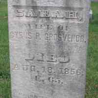          Sarah's Grave at Taylor Cemetery
   