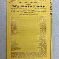 This Week at the Red Barn Aug. 11-22, 1964 My Fair lady
