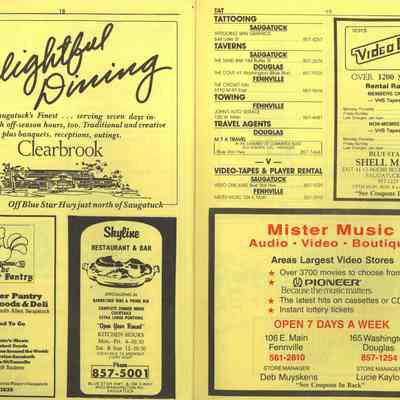 Clearbrook, The Butler Pantry, Skyline, The Cove, MTA Travel, Video One, Mister Music,