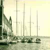          Pavilion sailboats ca 1955.jpg - RJ and Diane Peterson collection; sailboats rafted four deep
   