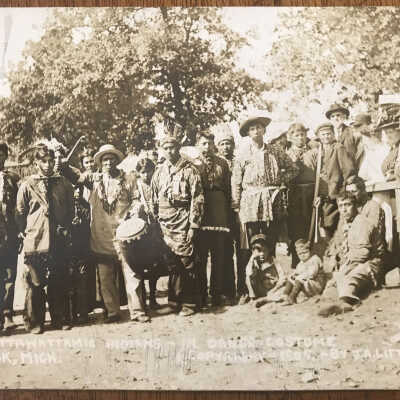 Pottawattamie Indians in Dance Regalia