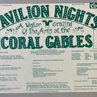 Pavilion Nights at the Coral Gables Poster