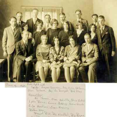 Saugatuck_Grad_class_1929.jpg: Digital image from Jane Van Dis collection  - Digital file on Jack Sheridan Drive 2021.72.02