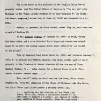 Douglas Union School citations