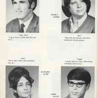         1971 Seniors, Class of 1971; Dennis Anderson, Beverly Barnes, Kathleen Bates, James Joyce
   